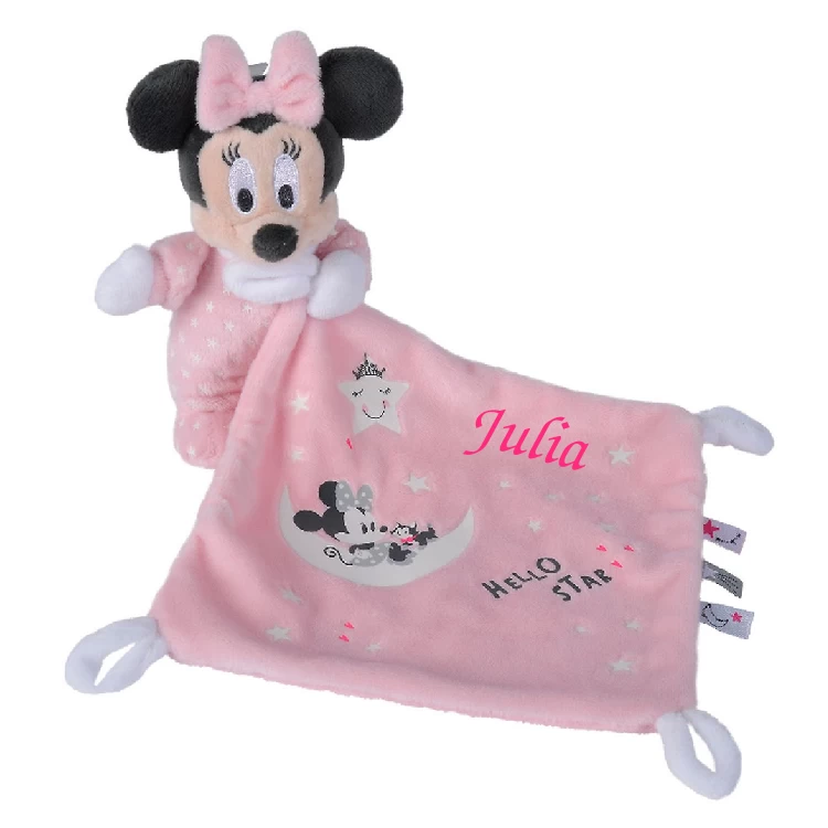 Disney Minnie La Souris Peluche Avec Doudou Luminescent Rose 25 Cm 1 Disney Minnie La Souris Peluche Avec Doudou Luminescent Rose 25 Cm