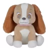 Disney Lady Le Chien Peluche Marron Rose 25 Cm
