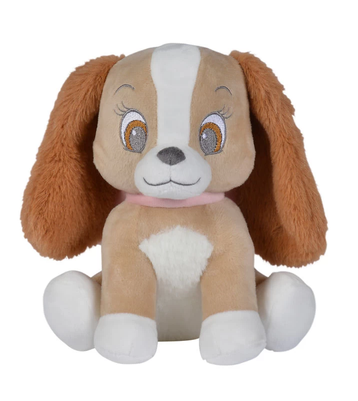 Disney Lady Le Chien Peluche Marron Rose 25 Cm 1 Disney Lady Le Chien Peluche Marron Rose 25 Cm