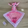 Disney Angel Stitch Doudou Mouchoir Violet Rose 40 Cm