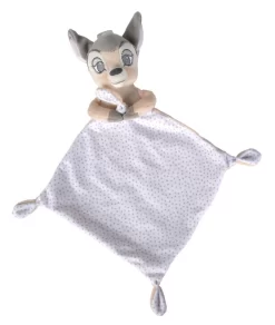 Disney - Bambi Le Faon - Doudou Plat Pois Blanc 25 Cm