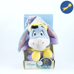 Disney Bourriquet L'âne Peluche Luminescente Violet Jaune étoile
