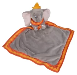 Disney Dumbo L'éléphant Grand Doudou Plat Gris Orange Jaune