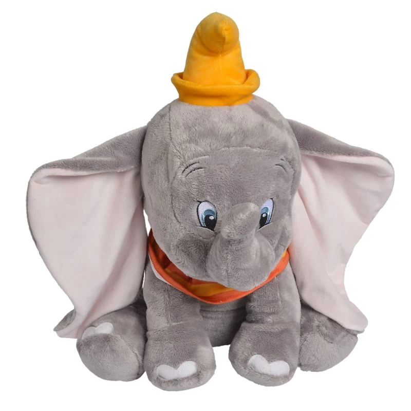 Disney Dumbo L'éléphant Peluche Géante Gris Orange 45 Cm 1 Disney Dumbo L'éléphant Peluche Géante Gris Orange 45 Cm