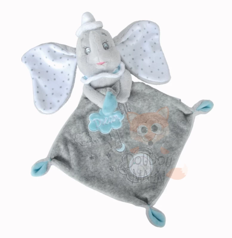 Disney Dumbo L'éléphant Doudou Plat Dream Big Gris Bleu Blanc Nuage étoile 1 Disney Dumbo L'éléphant Doudou Plat Dream Big Gris Bleu Blanc Nuage étoile