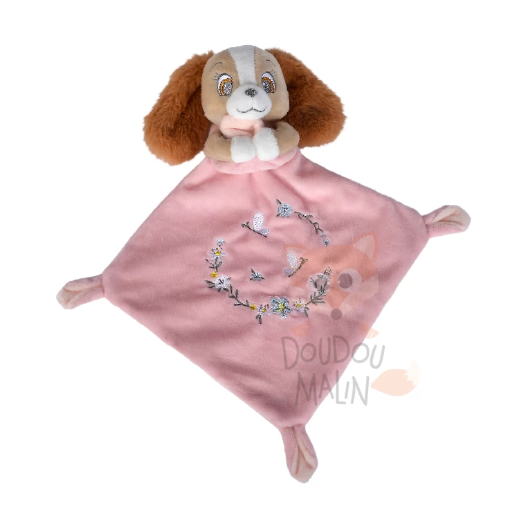 Disney Lady Le Chien Doudou Plat Rose 25 Cm 1 Disney Lady Le Chien Doudou Plat Rose 25 Cm