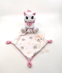 Disney - Marie Le Chat - Peluche Avec Doudou Rose Blanc 25 Cm