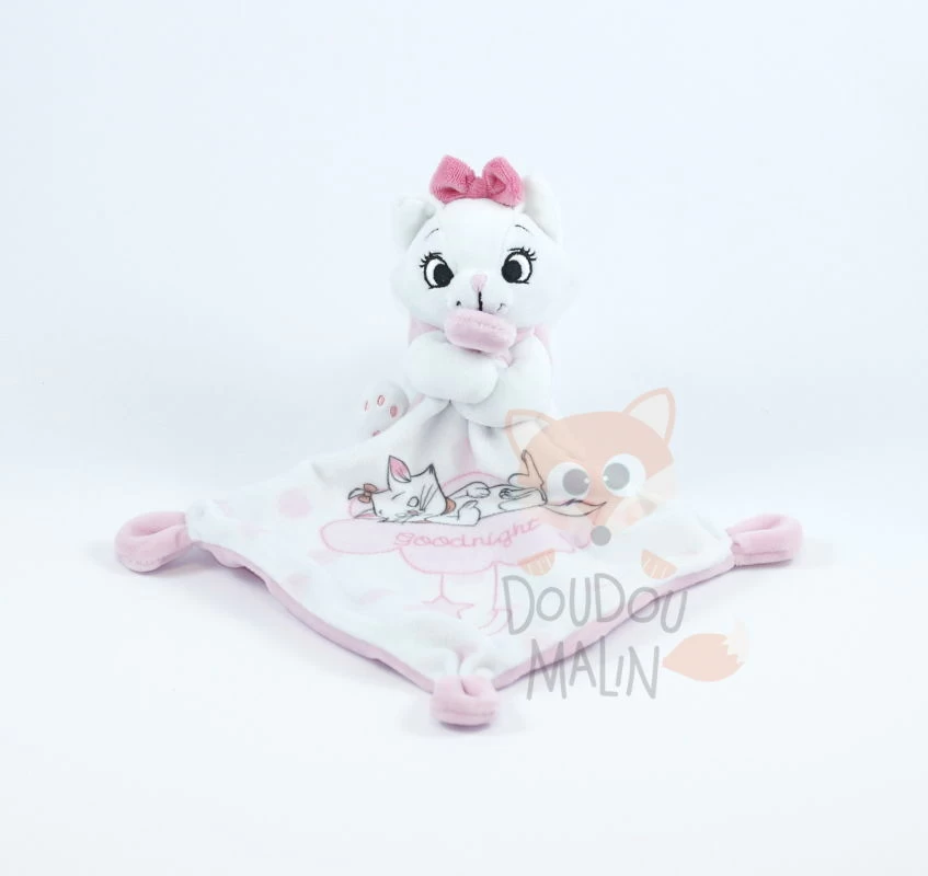 Disney Marie Le Chat Doudou Mouchoir Rose Blanc Goodnight 1 Disney Marie Le Chat Doudou Mouchoir Rose Blanc Goodnight