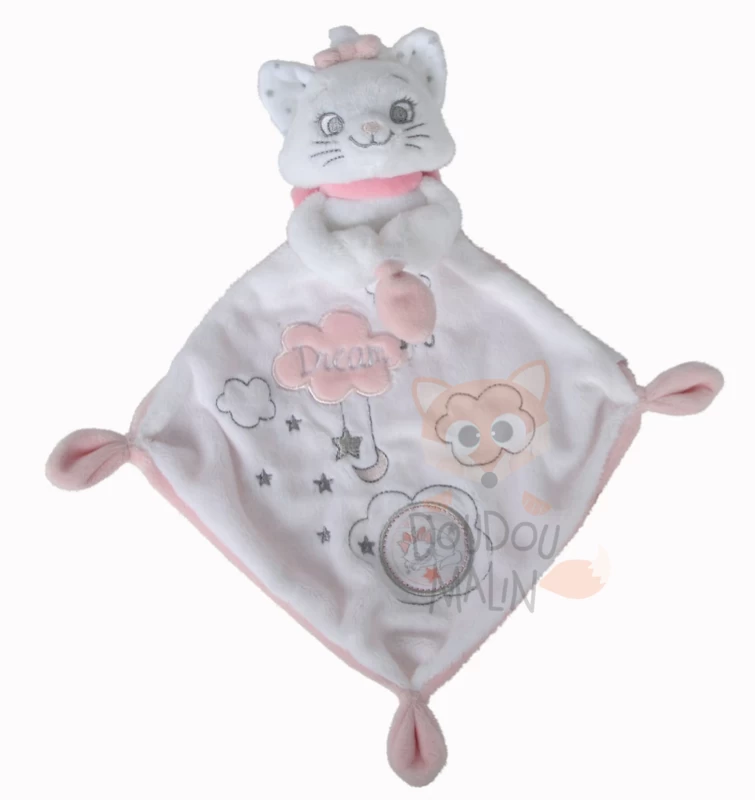 Disney Marie Le Chat Doudou Plat Dream Big Blanc Rose Nuage 1 Disney Marie Le Chat Doudou Plat Dream Big Blanc Rose Nuage