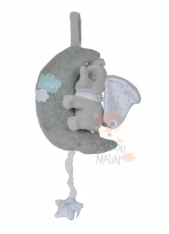 Disney Dumbo L'éléphant Boîte à Musique Gris Bleu Lune Big Dream