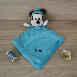 Disney Mickey La Souris Doudou Luminescent Bleu 22 Cm