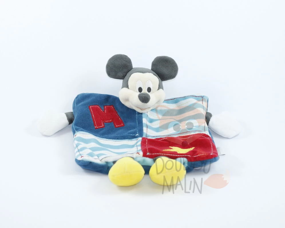 Disney Mickey La Souris Doudou Marionnette Bleu Rouge 1 Disney Mickey La Souris Doudou Marionnette Bleu Rouge