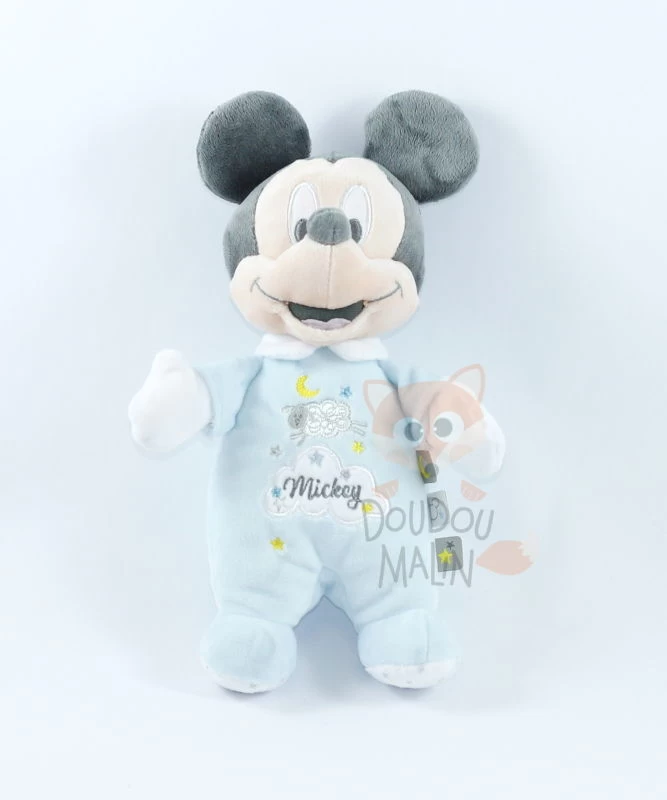 Disney Mickey La Souris Peluche Bleu Blanc Mouton 1 Disney Mickey La Souris Peluche Bleu Blanc Mouton