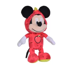 Disney Mickey La Souris Mini Peluche Pomme Rouge 15 Cm