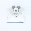 Disney Mickey La Souris Doudou Plat Blanc Bleu 20 Cm