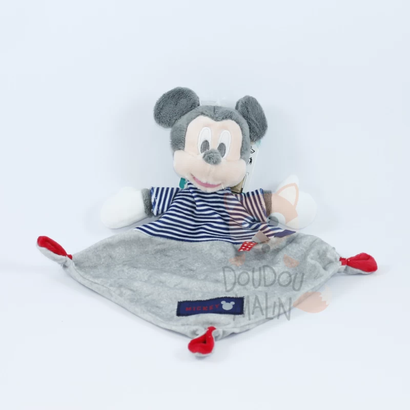 Disney Mickey La Souris Doudou Plat Bleu Gris Rouge 1 Disney Mickey La Souris Doudou Plat Bleu Gris Rouge