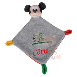 Disney Mickey La Souris Doudou Plat Gris Go Wild 25 Cm
