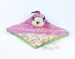 Disney Minnie La Souris Doudou Attache-sucette Rose Vert