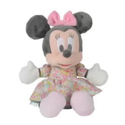 Disney Minnie La Souris Liberty Peluche Rose Fleur 25 Cm
