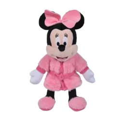Disney Minnie La Souris Peluche Peignoir Rose Fuchsia 25 Cm