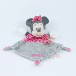Disney Minnie La Souris Doudou Plat Gris Rise