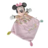 Disney Minnie La Souris Doudou Plat Liberty Rose Fleur