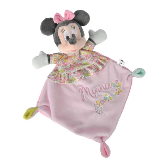 Disney Minnie La Souris Doudou Plat Liberty Rose Fleur 1 Disney Minnie La Souris Doudou Plat Liberty Rose Fleur
