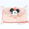 Disney Minnie La Souris Doudou Plat Pois Orange Blanc Hello