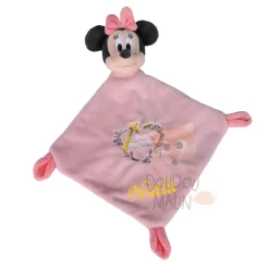 Disney Minnie La Souris Doudou Plat Rose Love Nature 25 Cm