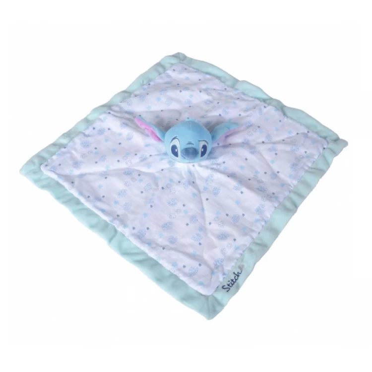 Disney - Stitch Doudou Plat Lange Blanc Bleu 40 Cm 2 Disney - Stitch Doudou Plat Lange Blanc Bleu 40 Cm – Image 2