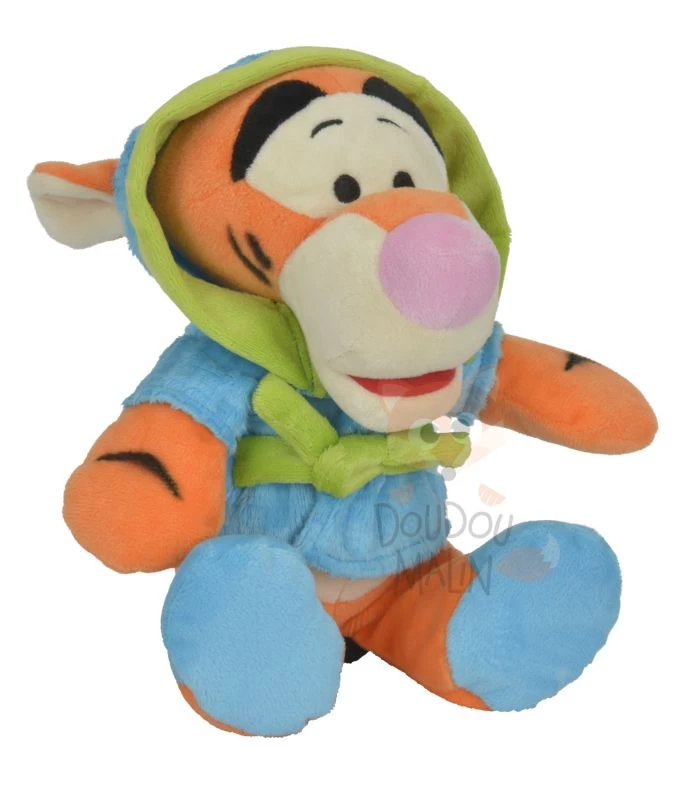 Disney Tigrou En Peignoir Peluche Bleu Vert 25 Cm 1 Disney Tigrou En Peignoir Peluche Bleu Vert 25 Cm