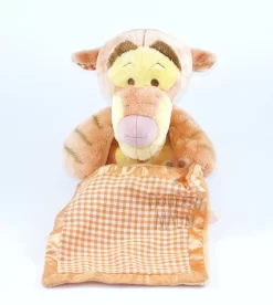 Disney Tigrou Peluche Mouchoir Orange Jaune Vichy