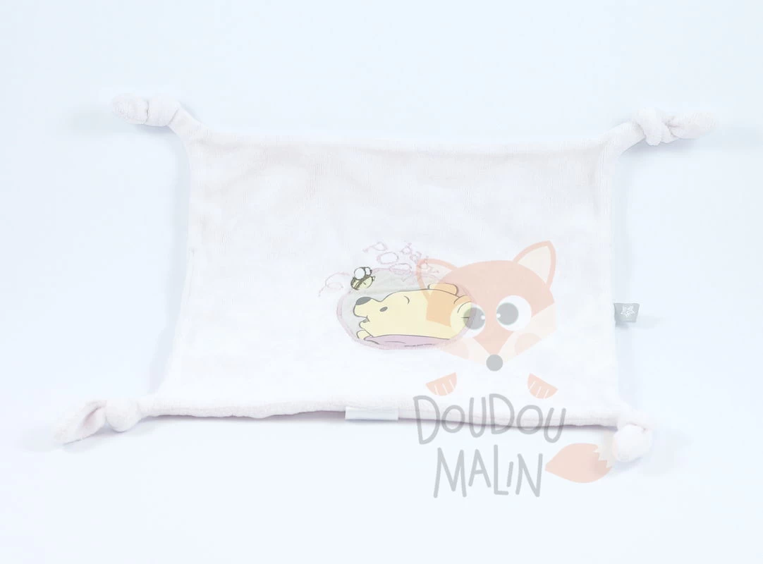 Disney Winnie L'ourson Baby Pooh Doudou Plat Rose Abeille 1 Disney Winnie L'ourson Baby Pooh Doudou Plat Rose Abeille
