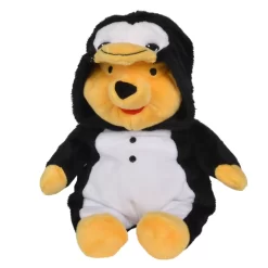 Disney Winnie L'ourson Peluche Déguisé En Pingouin Noir Blanc 30 Cm